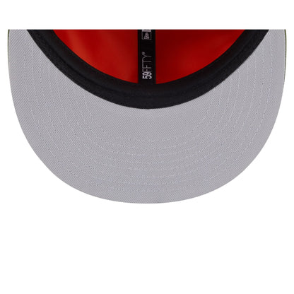 Alpha Industries x San Francisco 49ers Olive Green Dog Ear 59FIFTY Fitted Hat