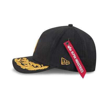 Alpha Industries x Los Angeles Dodgers Black 9FORTY M-Crown A-Frame Snapback Hat