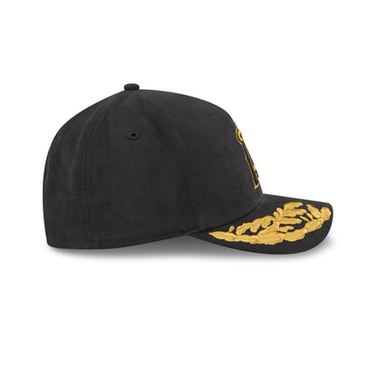 Alpha Industries x Los Angeles Angels Black 9FORTY M-Crown A-Frame Snapback Hat