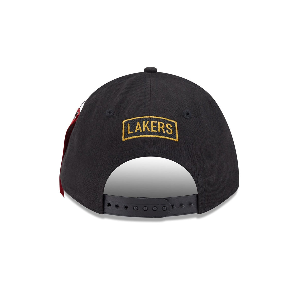 Alpha Industries x Los Angeles Lakers Black 9FORTY M-Crown A-Frame Snapback Hat
