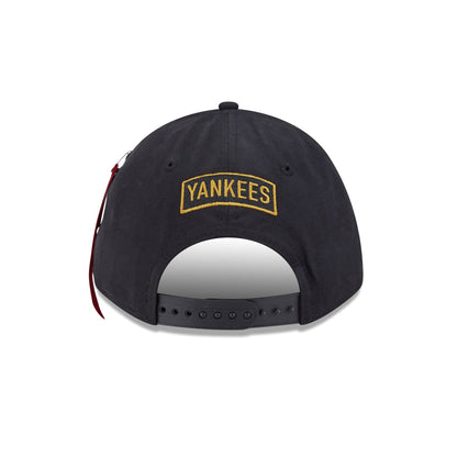 Alpha Industries x New York Yankees Black 9FORTY M-Crown A-Frame Snapback Hat