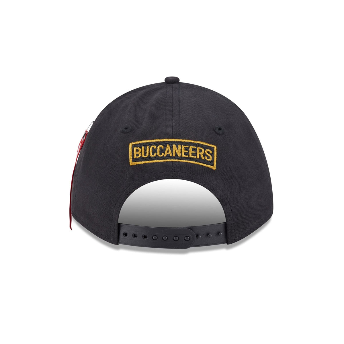 Alpha Industries x Tampa Bay Buccaneers Black 9FORTY M-Crown A-Frame Snapback Hat