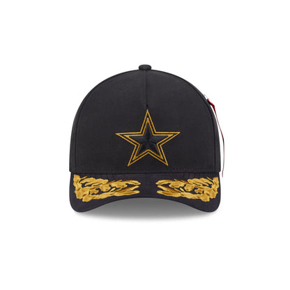 Alpha Industries x Dallas Cowboys Black 9FORTY M-Crown A-Frame Snapback Hat
