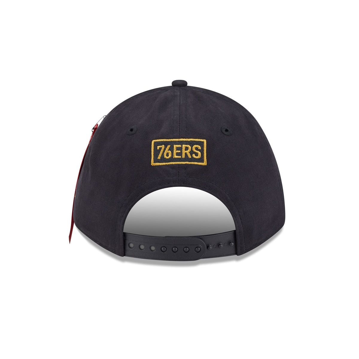 Alpha Industries x Philadelphia 76ers Black 9FORTY M-Crown A-Frame Snapback Hat