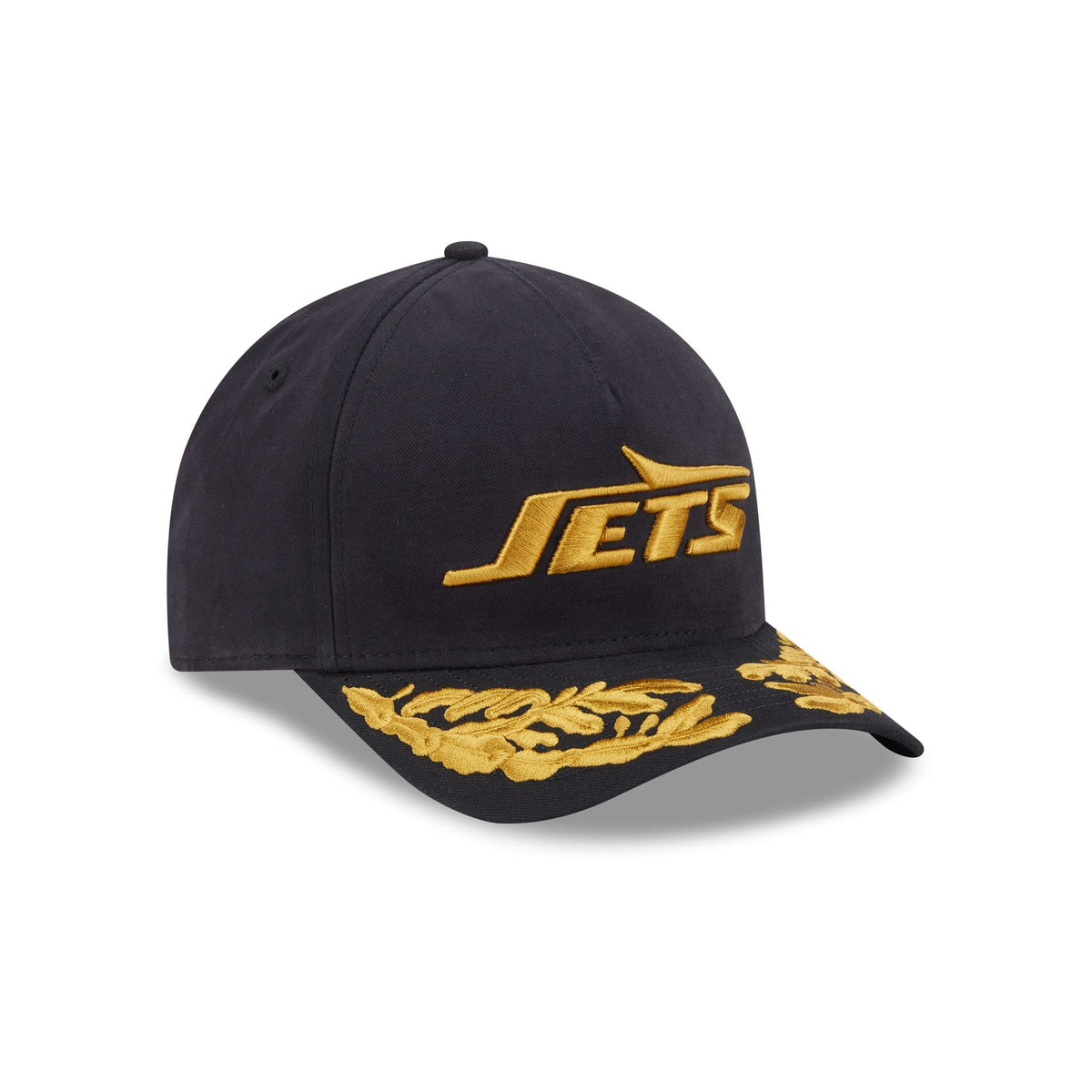 Alpha Industries x New York Jets Black 9FORTY M-Crown A-Frame Snapback Hat