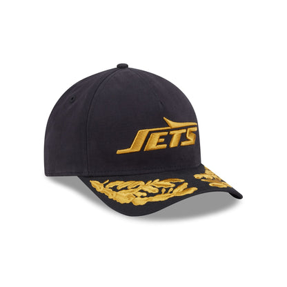 Alpha Industries x New York Jets Black 9FORTY M-Crown A-Frame Snapback Hat