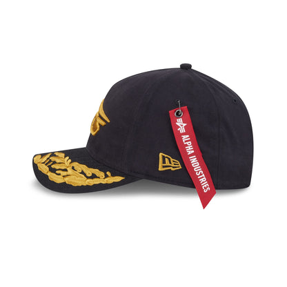 Alpha Industries x New York Jets Black 9FORTY M-Crown A-Frame Snapback Hat