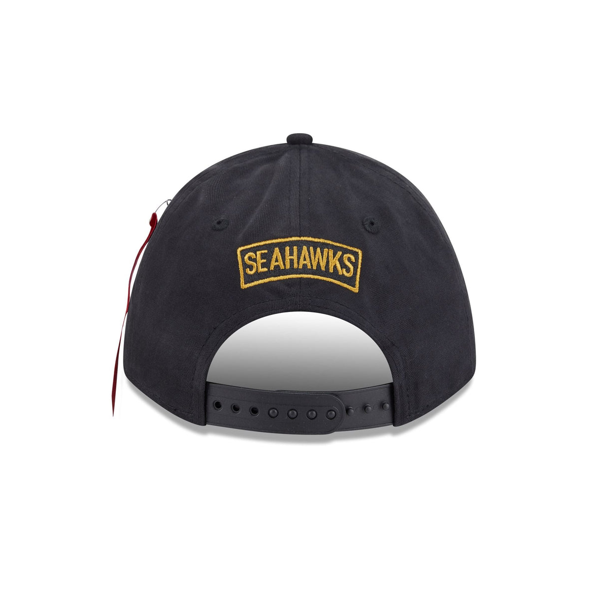 Alpha Industries x Seattle Seahawks Black 9FORTY M-Crown A-Frame Snapback Hat
