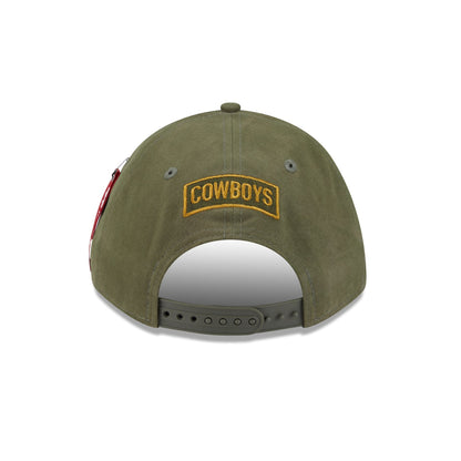 Alpha Industries x Dallas Cowboys Olive Green 9FORTY M-Crown A-Frame Snapback Hat