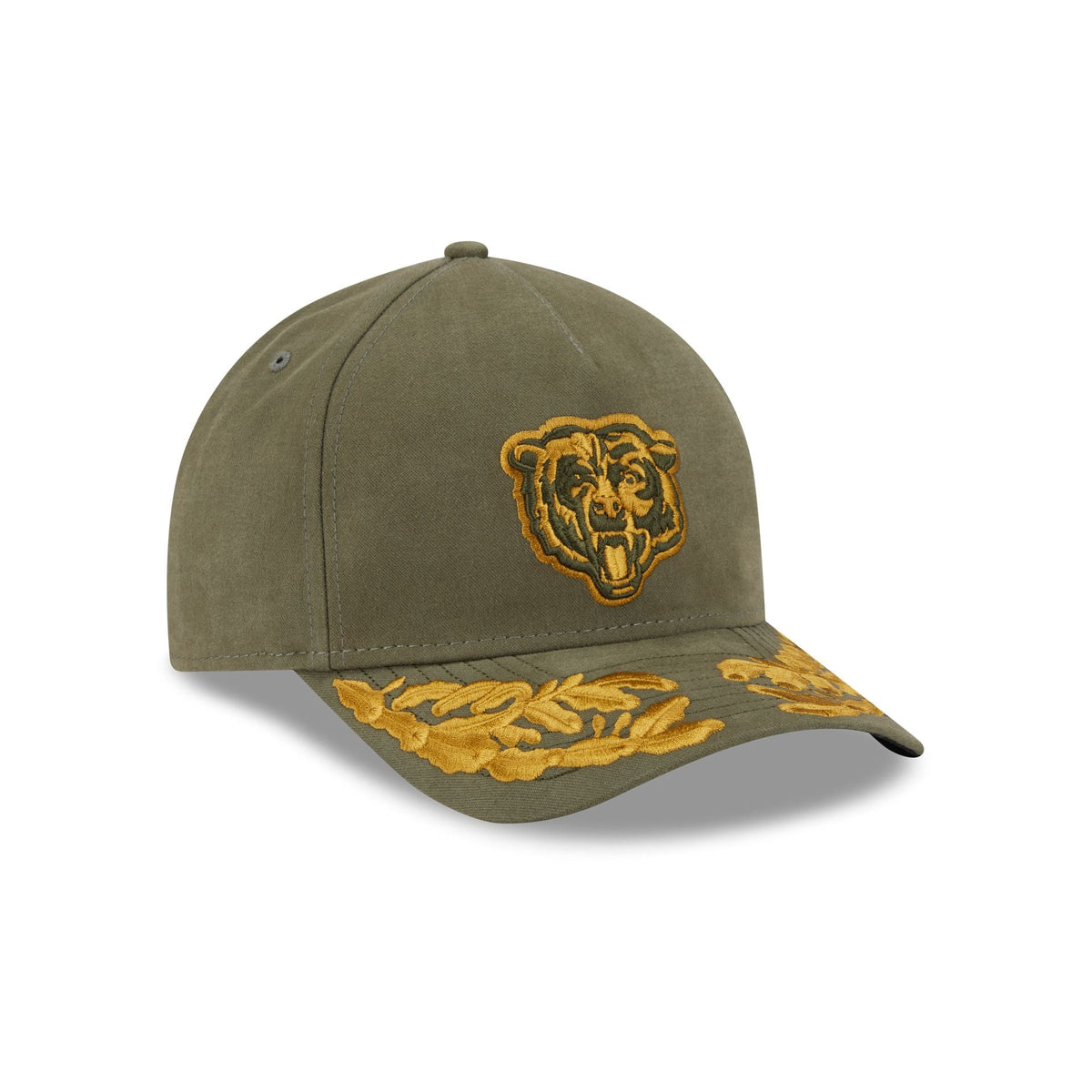 Alpha Industries x Chicago Bears Olive Green 9FORTY M-Crown A-Frame Snapback Hat