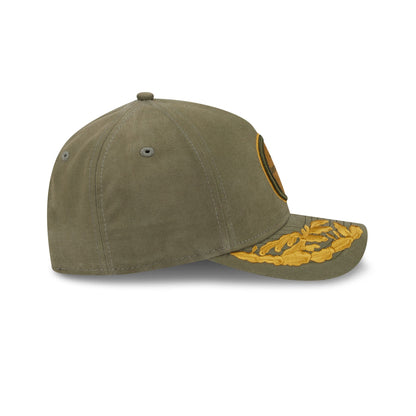Alpha Industries x Pittsburgh Steelers Olive Green 9FORTY M-Crown A-Frame Snapback Hat