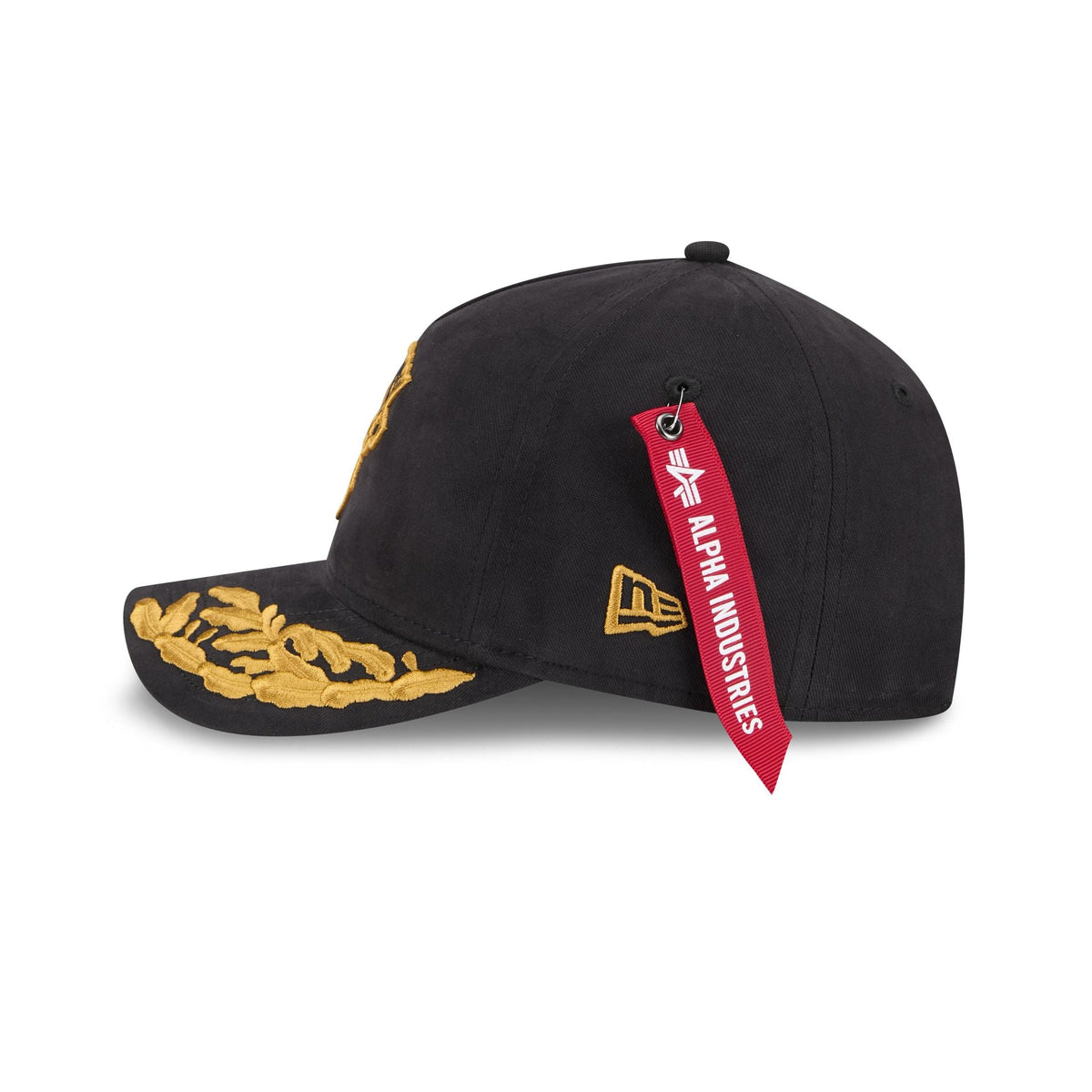 Alpha Industries x Pittsburgh Penguins Black 9FORTY M-Crown A-Frame Snapback Hat