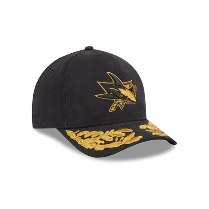 Alpha Industries x San Jose Sharks Black 9FORTY M-Crown A-Frame Snapback Hat