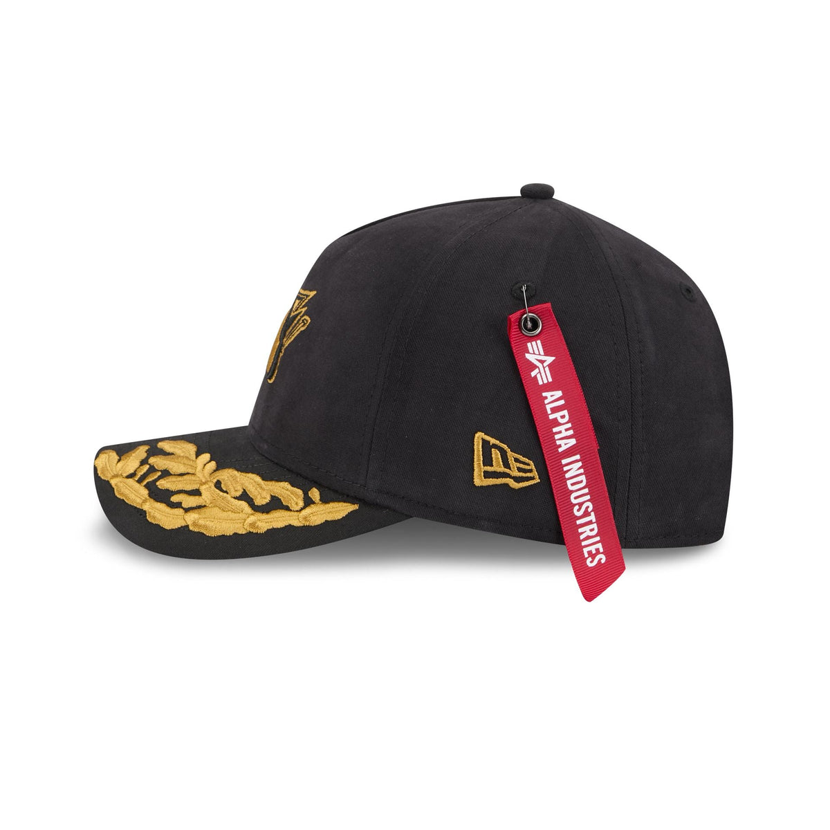 Alpha Industries x San Jose Sharks Black 9FORTY M-Crown A-Frame Snapback Hat