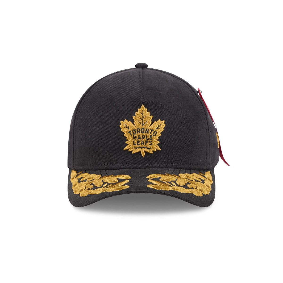 Alpha Industries x Toronto Maple Leafs Black 9FORTY M-Crown A-Frame Snapback Hat