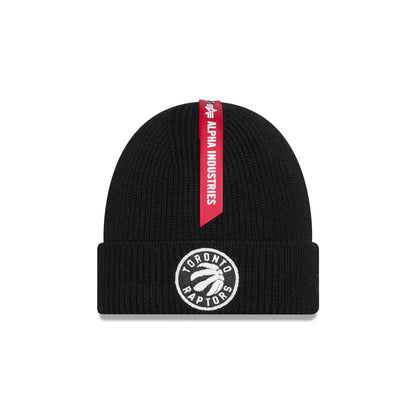 Alpha Industries x Toronto Raptors Black Cuff Knit Hat