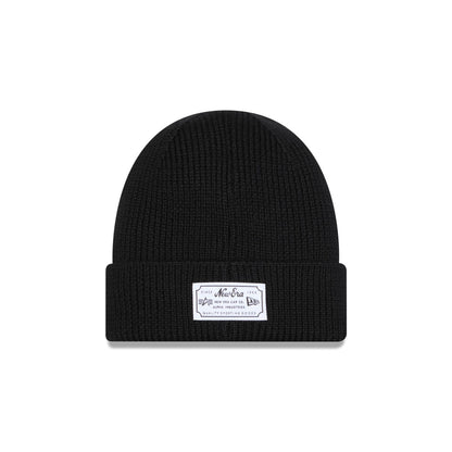 Alpha Industries x New York Knicks Black Cuff Knit Hat