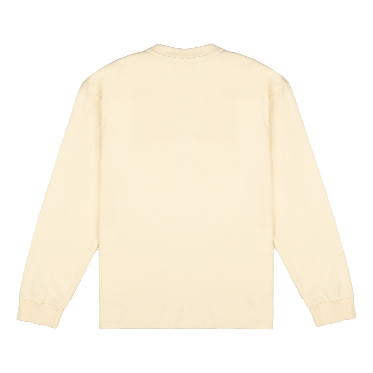 New Era Branded Alden Heavyweight Chrome White Long Sleeve Pocket T-Shirt