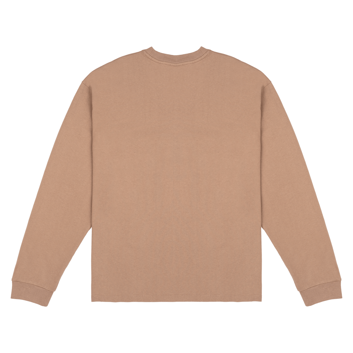 New Era Branded Alden Heavyweight Taupe Gray Long Sleeve Pocket T-Shirt