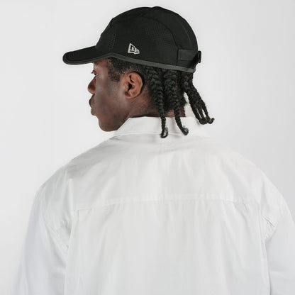 New Era Branded Resort Optic White Open Collared Shirt