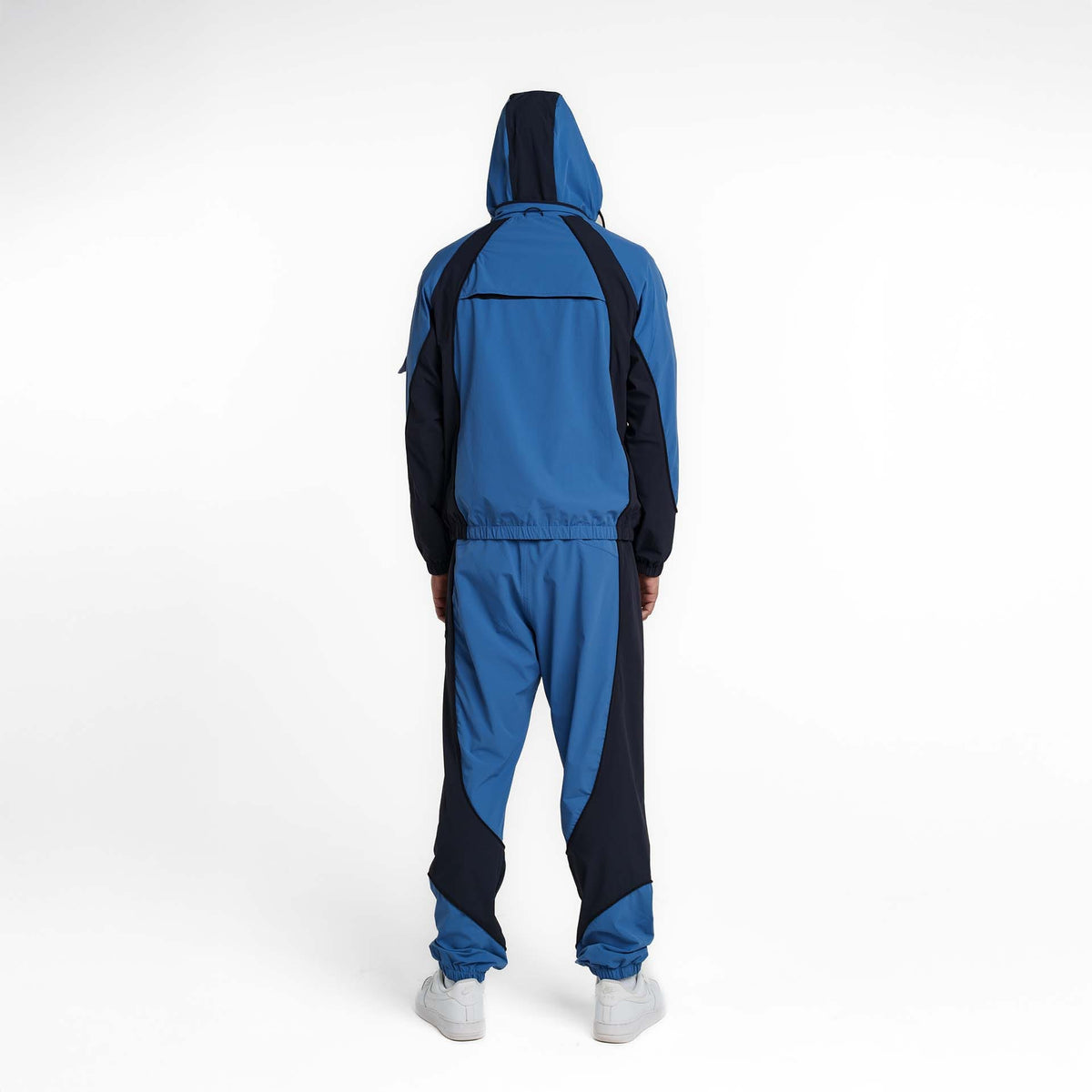 New Era Branded Retro-Tech NE2K Indigo Half-Zip Track Pullover