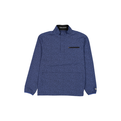 New Era Branded Indigo Bark Print Golf Half-Zip