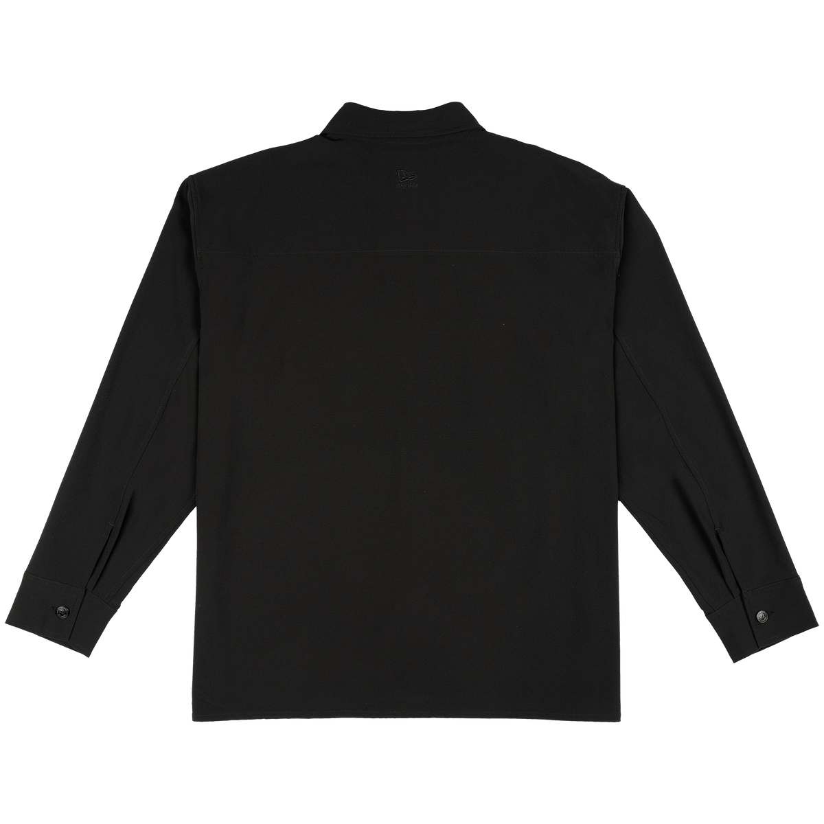 New Era Branded Nylon Military Black Shacket