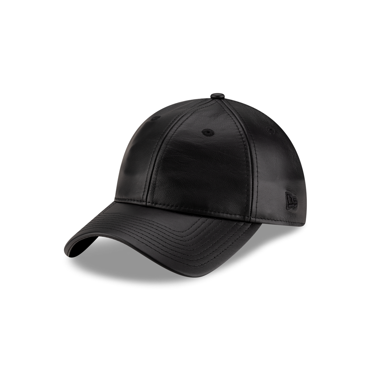 New Era Branded Unstructured Leather 9FORTY Adjustable Hat