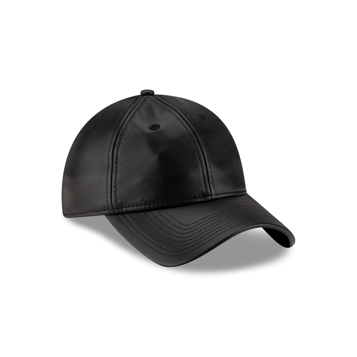 New Era Branded Unstructured Leather 9FORTY Adjustable Hat