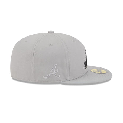 Atlanta Braves Cracked Cement 59FIFTY Fitted Hat