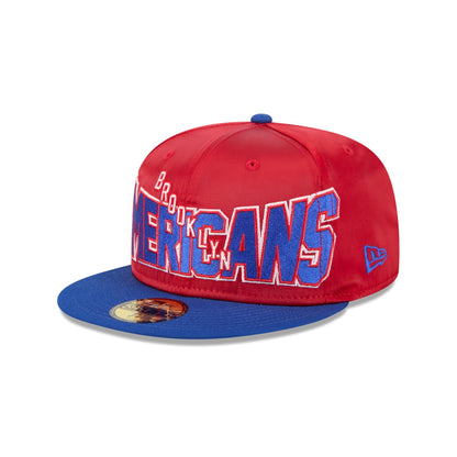 Brooklyn Americans Bold Satin 59FIFTY Fitted Hat