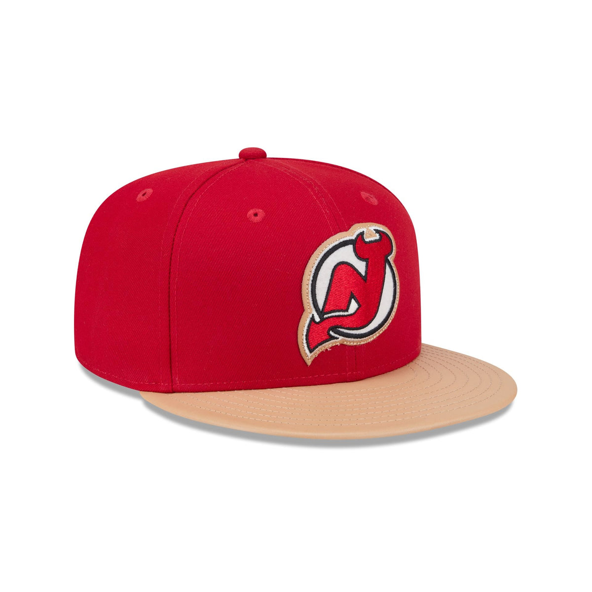 New Jersey Devils Leather Visor 59FIFTY Fitted Hat