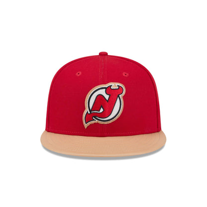 New Jersey Devils Leather Visor 59FIFTY Fitted Hat