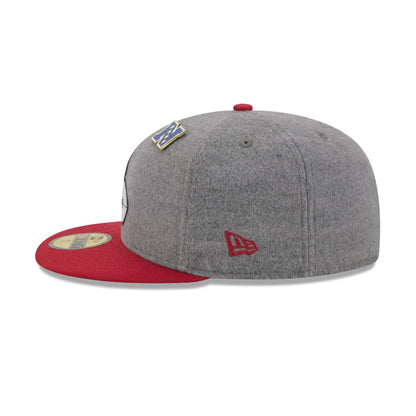 Arizona Cardinals Heather Gray Wool 59FIFTY Fitted Hat