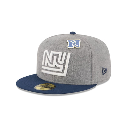 New York Giants Heather Gray Wool 59FIFTY Fitted Hat