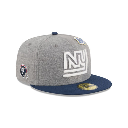 New York Giants Heather Gray Wool 59FIFTY Fitted Hat