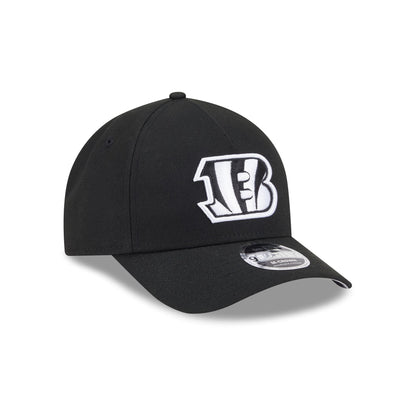 Cincinnati Bengals Black & White 9FORTY M-Crown A-Frame Snapback Hat