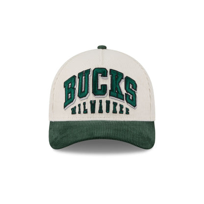 Milwaukee Bucks Stacked Corduroy 9FORTY M-Crown A-Frame Snapback Hat