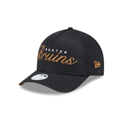 Boston Bruins Metallic Women's 9FORTY M-Crown A-Frame Snapback Hat