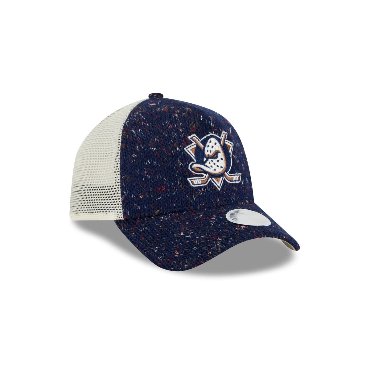 Anaheim Ducks Knit Women's 9FORTY A-Frame Trucker Hat