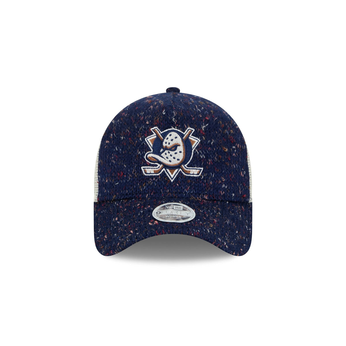 Anaheim Ducks Knit Women's 9FORTY A-Frame Trucker Hat