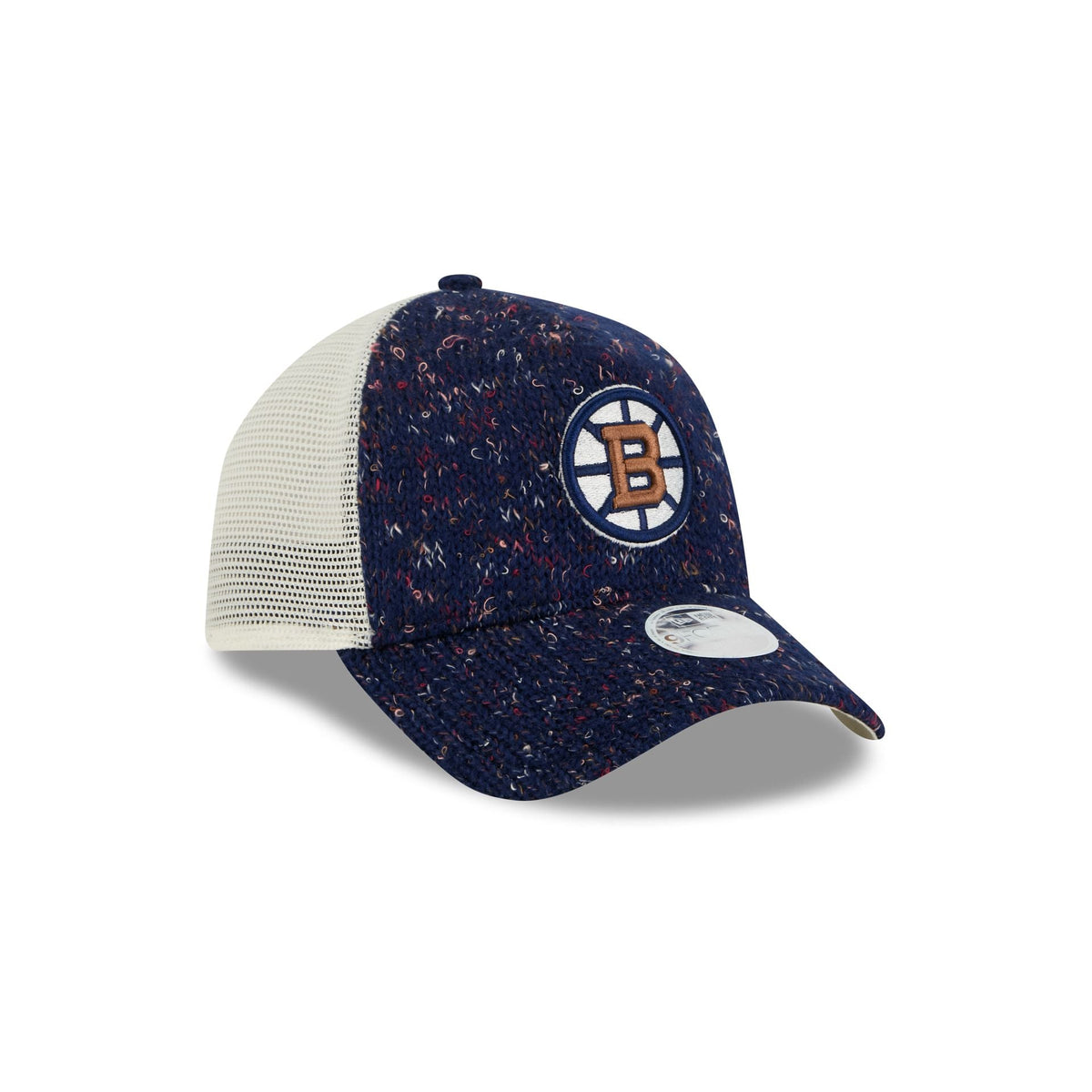 Boston Bruins Knit Women's 9FORTY A-Frame Trucker Hat