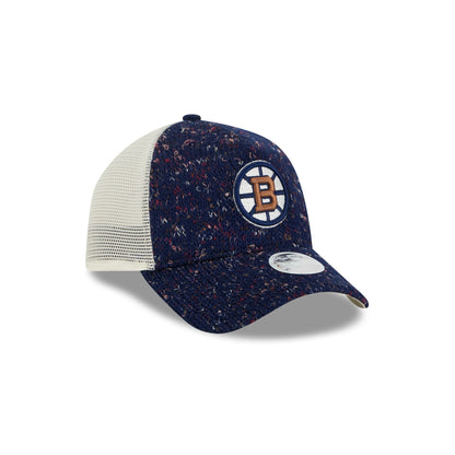 Boston Bruins Knit Women's 9FORTY A-Frame Trucker Hat