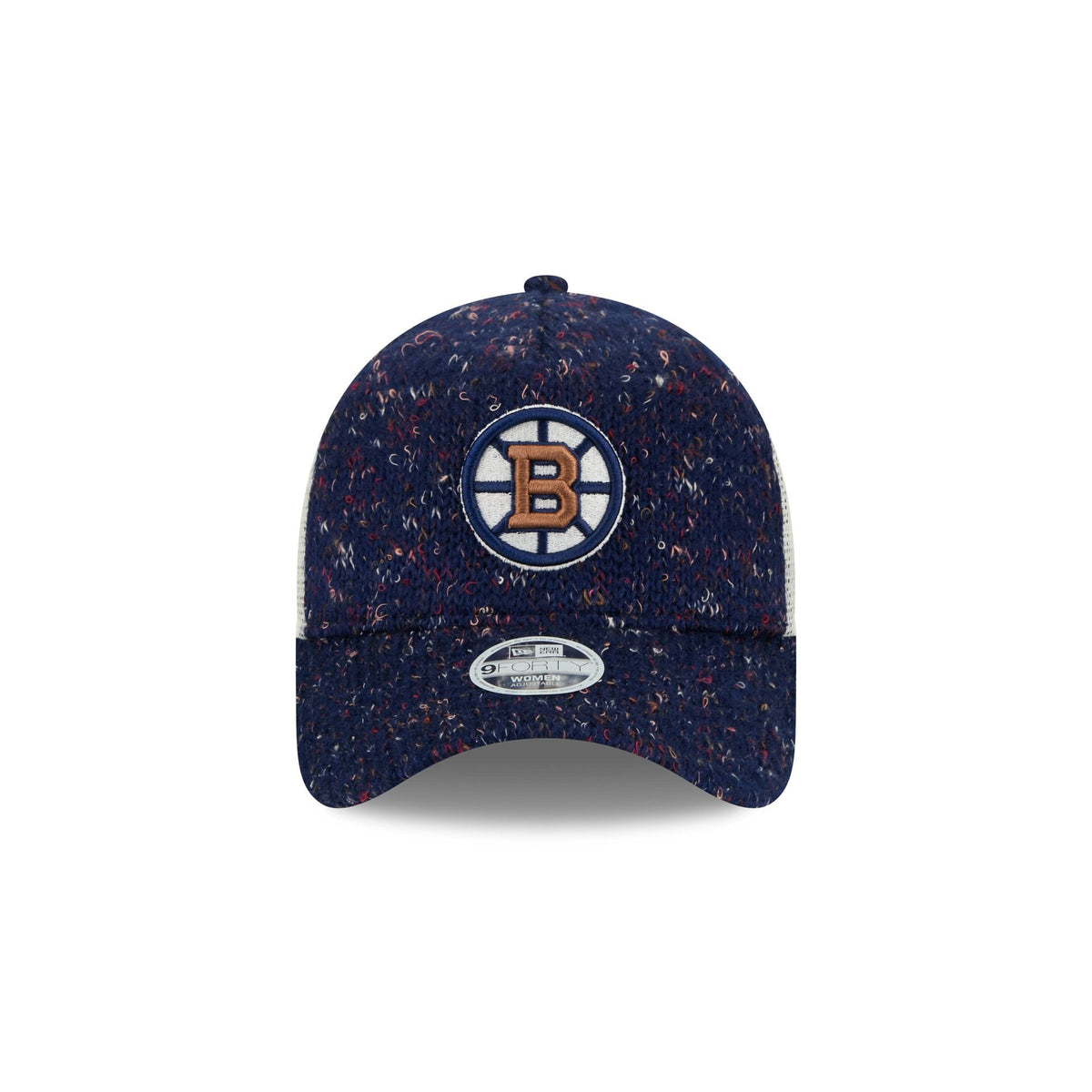 Boston Bruins Knit Women's 9FORTY A-Frame Trucker Hat