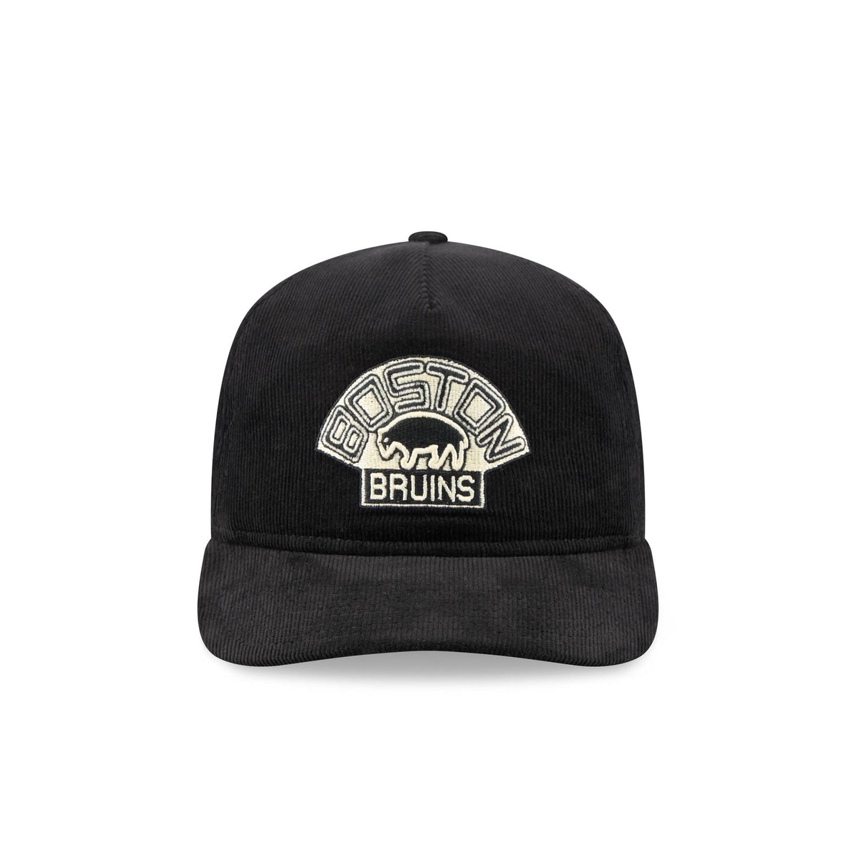 Boston Bruins Nostalgic Black Corduroy 19TWENTY Adjustable Hat