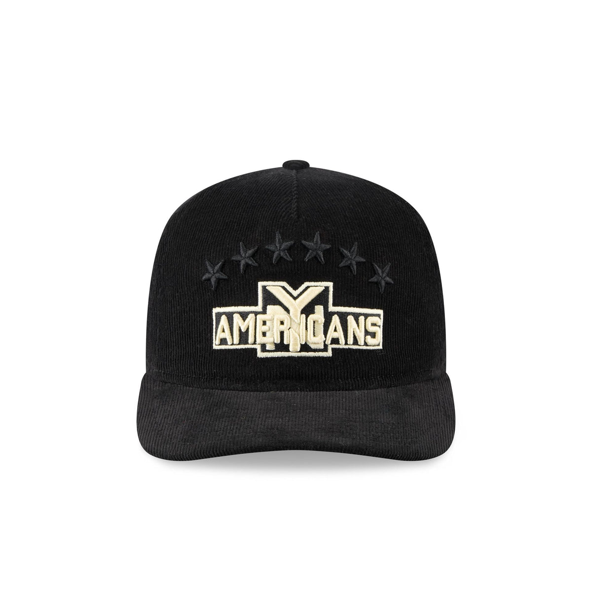 New York Americans Nostalgic Black Corduroy 19TWENTY Adjustable Hat