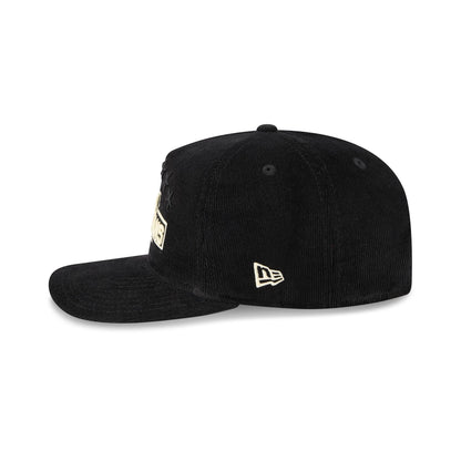 New York Americans Nostalgic Black Corduroy 19TWENTY Adjustable Hat