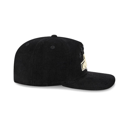 New York Americans Nostalgic Black Corduroy 19TWENTY Adjustable Hat