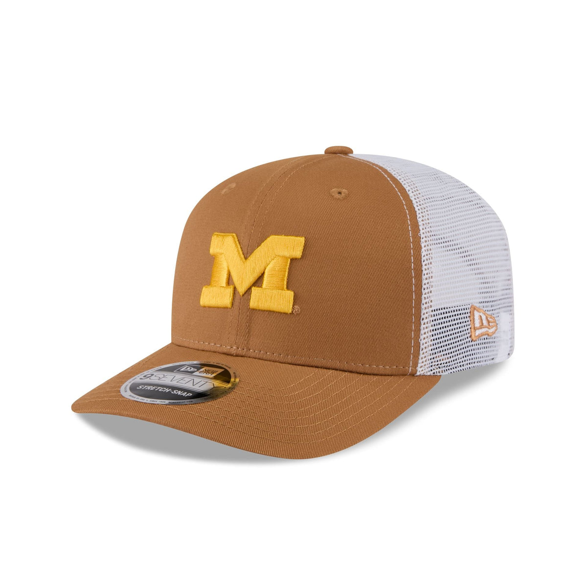 Michigan Wolverines Light Bronze 9SEVENTY Trucker Hat