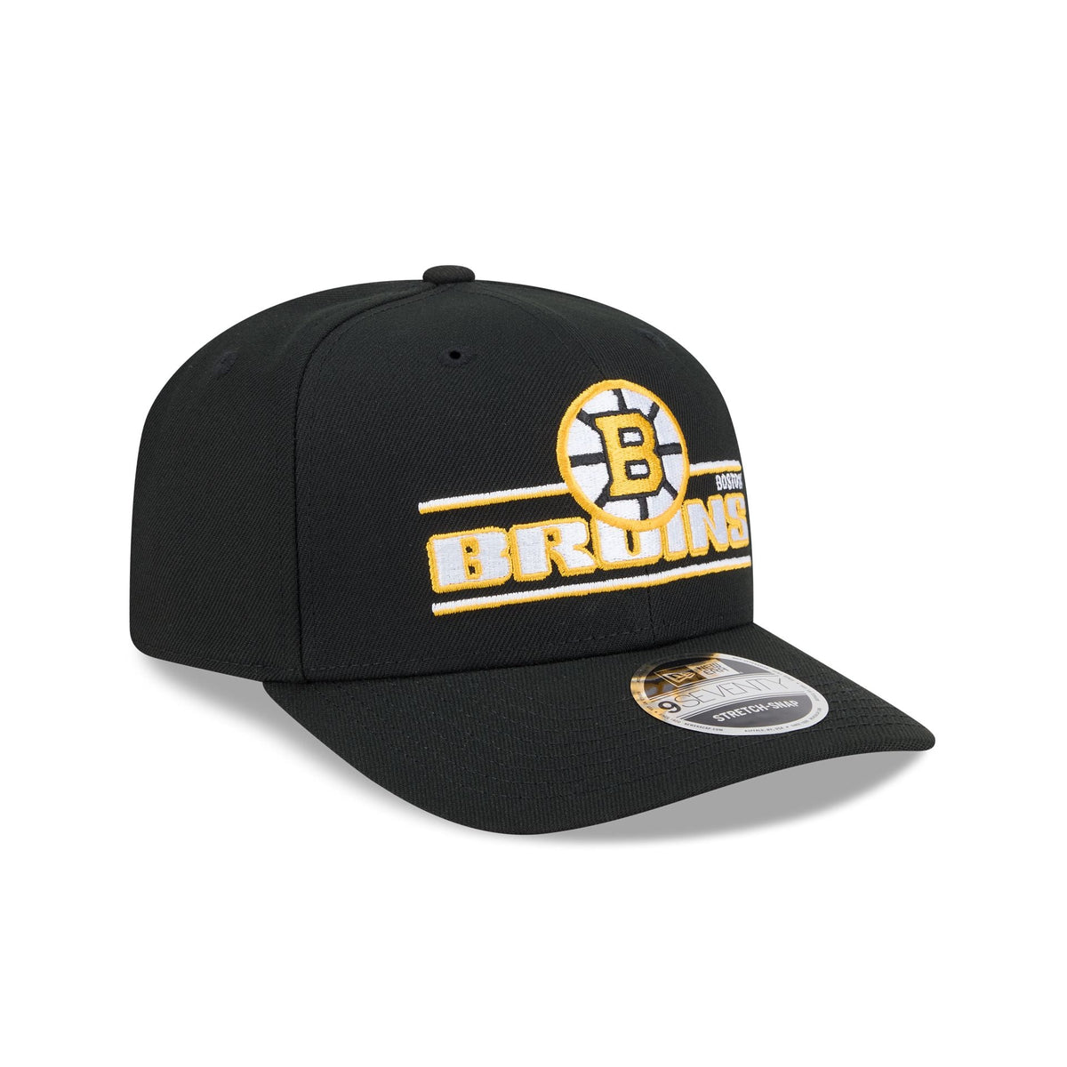Boston Bruins Stated 9SEVENTY Stretch-Snap Hat